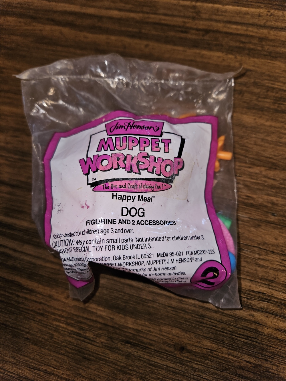 McDonald's Pink-Trim Muppet Workshop Happy Meal Toy Packaging